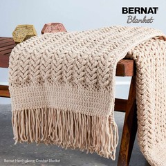 Bernat Blanket Yarn Sand Bulky Weight Soft Knitting Crochet