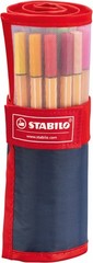 STABILO Point 88 Fineliner Pens Set of 25 Assorted Colors Comfortable Grip