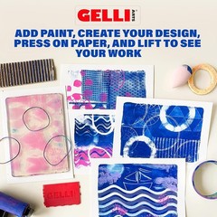 Gelli Arts Gel Printing Plate – 9″x12″ Reusable Gel Printing Plate, Printmaking