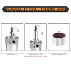 Aluminum Alloy Pneumatic Air Cylinder Bore: 1 1/2 175MM Stroke 40MM Bore