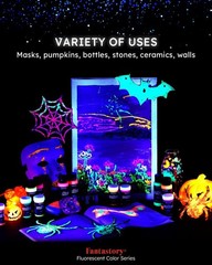 Fantastory Fluorescent Glow 2 Fl Oz (Pack of 10), Colors Series
