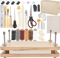 50PCS Wooden Book Press Kit 13×7.9in with Tools for DIY Bookbinding Repair