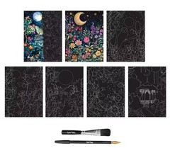Brea Reese SUMMER NIGHTS Scratch Art Paper Pad 6″ x 8″ NEW