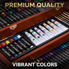 Art Supplies, 175-Pack Deluxe Art Set Drawing Painting Kit with 2 Drawing Pad…