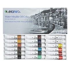 Water Soluble Oil Color Paint Set – 12ml Tubes – Solvent-Free – Assorted Colo…