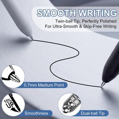 Versatile 8 Pcs Gel Pens – 0.7mm Fine Point, Smudge-Free for Journaling & Office