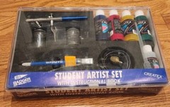 Vintage 1990s Badger 150 Airbrush Student Artist Kit In Case Made In USA CreateX