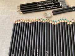 Castle Arts Colored Pencils Soft 48 + Royal Graphite/Charcoal Drawing 7