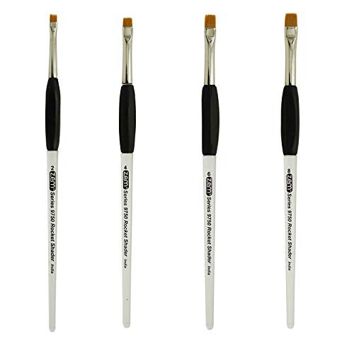 Ergonomic Handle Brush Rocket Gel Grip – Bright Artist Paint Shader