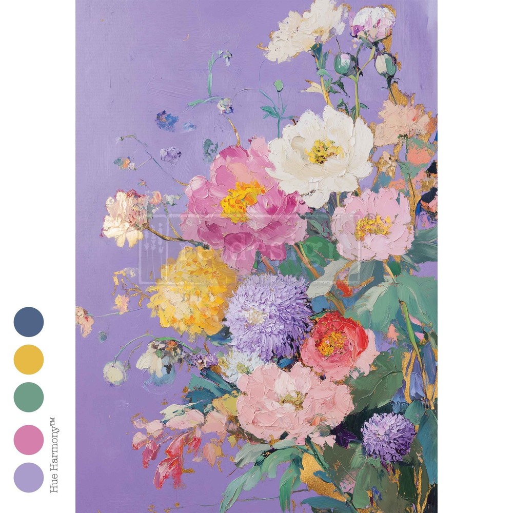 Lilac Serenade | A3 Fiber Decoupage Paper | Redesign with Prima | Limited
