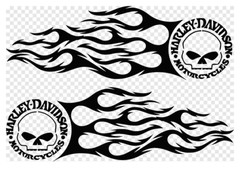 Harley Davidson Gas Tank Stencils L AND R Template Airbrush Paint #1