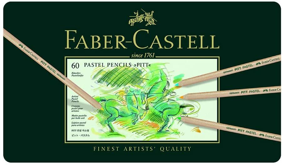 Faber-Castell Pitt Pastel colored pencils, 60-color set, in cans, 112160 Japan