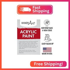 Handy Art Student Acrylic Paint, Burnt Umber, 16 oz Bottle, Semi-Gloss