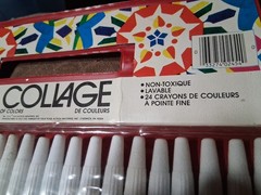 Vintage Markers Collage Made in Italy Tested Art Supplies Rare