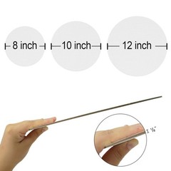 Round Canvas Painting Boards – 8 10 12 Inch/ 3 Pack Each – 9 PK Circle Canvas…