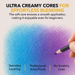 Castle Art Supplies Colored Pencils Set | 72 1 Count (Pack of 72), Multicolor