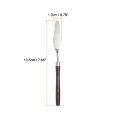 8pcs Painting Palette Knife 7.68″ Pointed Stainless Steel Blade Red
