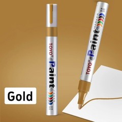 TOYO Waterproof Permanent Paint Marker Pen Car Tire Tyre Rubber Metal White