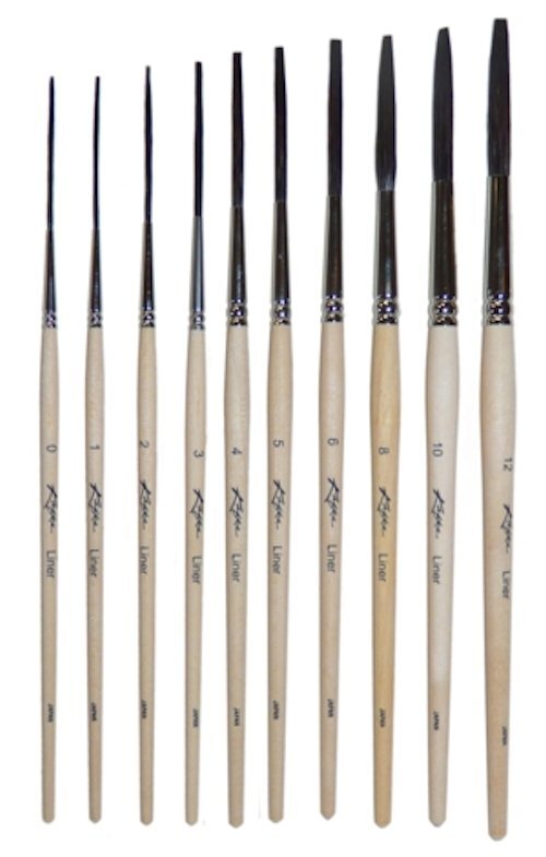 Kafka Signwriter Series Liner Pinstriping Paint Brush Any Size OR Set of Ten
