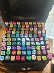 100pc Dual-Tip Alcohol Art Markers Set New | Gift Ready | Drawing & Coloring Set