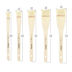 XDT Hake Artist Paint Brush 5 Piece Set #0.75in#1.1in#1.46in#1.89in#2.24in