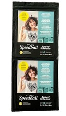 Speedball Speed Screens Photo Emulsion Stencils In Minutes Two 3-packs