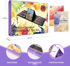 208pcs Art Set Professional Drawing Painting Supplies Kit for Adults Kids Artist