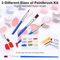 Tookeen Paint by Numbers Kit 19.5 cm x x 1.3 cm, Turtle Frameless-1
