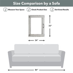 FirsTime & Co. Gray Weathered Barn Door Wall Mirror, Vintage Decor for Bedroo…