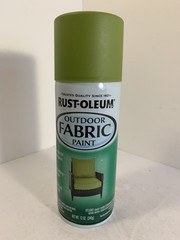 Rust-Oleum Outdoor Fabric Spray Paint 12oz Olive Green 358833 UV Weather