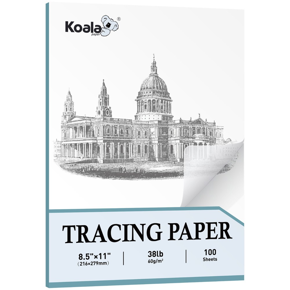Lot 100-600 Sheets Koala Tracing Paper for Drawing Sewing Crafts, 8.5×11 60gsm