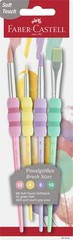 Faber-Castell Brush Set of 4 Pastel Soft Grip Couleurs Pastel.
