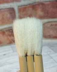 Artist Paint/Pottery Brushes Lot Of 15+1 Hake Brush Various Sizes/brands
