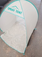 Small Spray Paint Tent Shelter / Photo Studio Box, 34x34x38 In