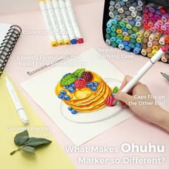 Ohuhu Alcohol Based Art Markers 120 Colors – Chisel & Fine Oahu of Ohuhu Markers