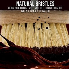 US Art Supply 4″ Chalk and Wax Buffing and Polishing Brush Drill Natural Bristle