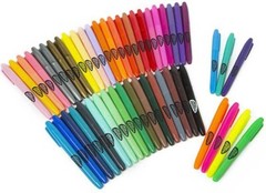 50 Rainbow Marker Pens Pastel Neon Metallic Markers Colourful Art Pens For Kids
