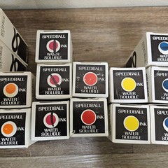 Lot of 30 Vintage 75 C.C. Speedball Block Printing Ink Water Soluble Made in USA