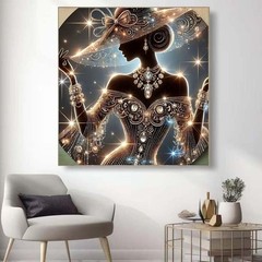Elegant Lady Diamond Art Kits for Adults, 5D Diamond Painting Kits for Beginner,