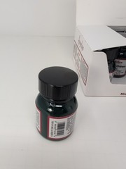 (12) 1 Oz Bottles Of Angelus Acrylic Leather Midnite Green Paint New
