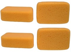 Pack of 4 Sponges for Painting, Crafts, Grout, Cleaning, Synthetic, 7.5x5x2 inch