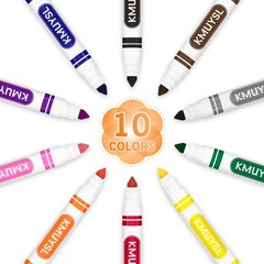 160 Count Washable Markers Bulk, 10 Assorted Colors – Broad Line Conical Tip …