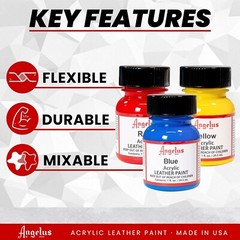 Angelus Acrylic Leather Paint Basics Kit