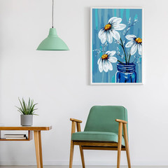 Framed Paint by Numbers Kit for Beginner & Kids Ages 8-12, without Easel, Easy