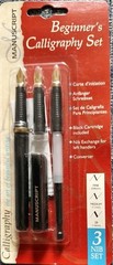 MANUSCRIPT BEGINNER’S 3 NIB CALLIGRAPHY FOUNTAIN PEN SET – FINE/MEDIUM/2B