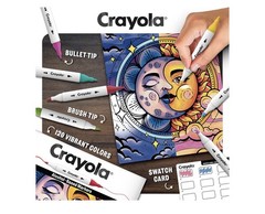 NEW Crayola Dual-Tip Alcohol Marker Set for Adults – 120 Count – Brand New