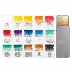 Winsor & Newton Professional Soft Pastels, Set 1 Count (Pack of 1), 15 Colors