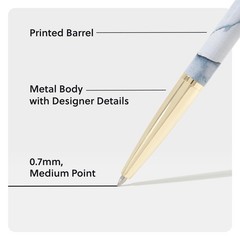 Avalon Gel Pens Set Of 3 Set In Stone Fashionable Writing Instruments
