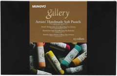 MPHM-15 Gallery Artists’ Handmade Soft Pastels, Set of 15, Hand-Rolled Pastels i
