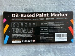 PNPEKT 24 Oil-Based Paint Marker Multicolor Set Oil-Based High Coverage